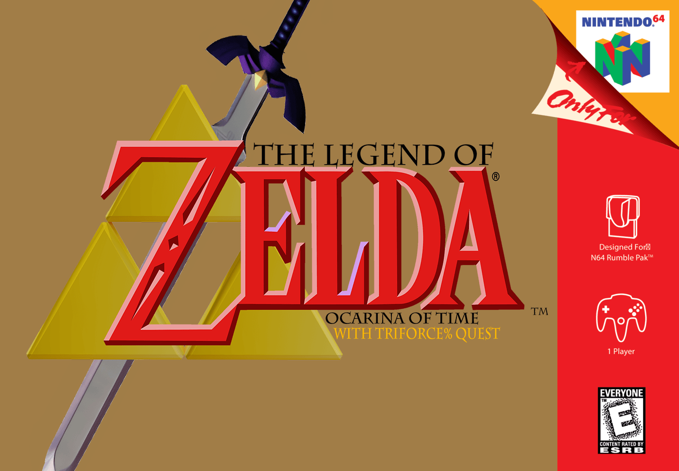 The Legend of Zelda: Ocarina of Time with Triforce Quest